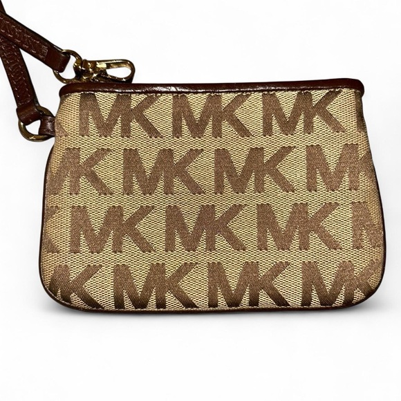 Michael Kors Signature Brown and Tan Pouch - Picture 3 of 3